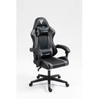 Кресло спортивное TopChairs Commander черно-серый