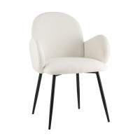 Стул обеденный Wave букле белый Стул обеденный Wave букле белый