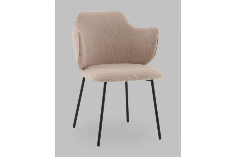 Стул Джиннет велюр бежевый-1