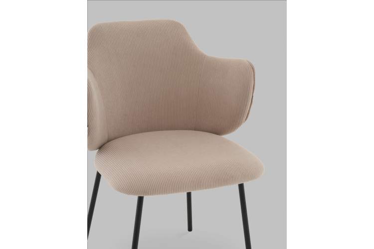 Стул Джиннет велюр бежевый-6