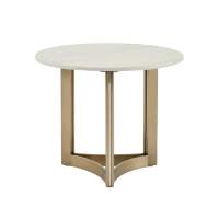 Журнальный столик Кассия 60*60 см светлая керамика