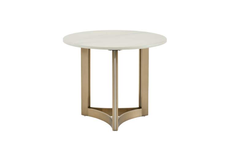 Журнальный столик Кассия 60*60 см светлая керамика