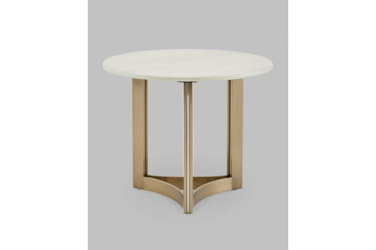 Журнальный столик Кассия 60*60 см светлая керамика-1