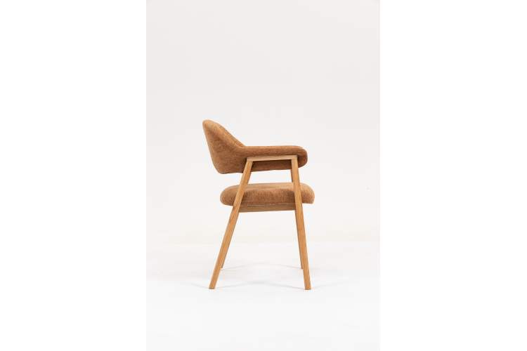 Стул обеденный Tavu с деревянными ножками терракотовый 2 шт.-3