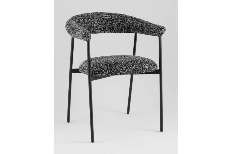 Стул обеденный Toko черно-белый-1