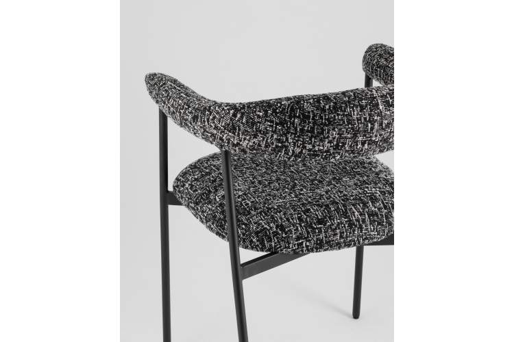 Стул обеденный Toko черно-белый-6