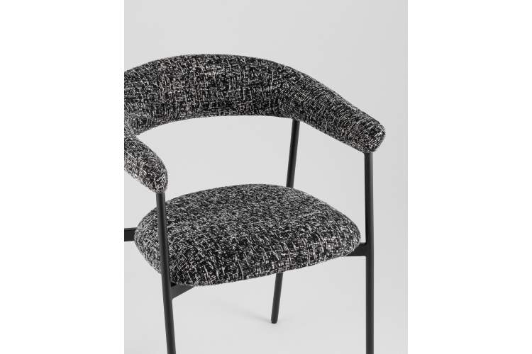 Стул обеденный Toko черно-белый-7