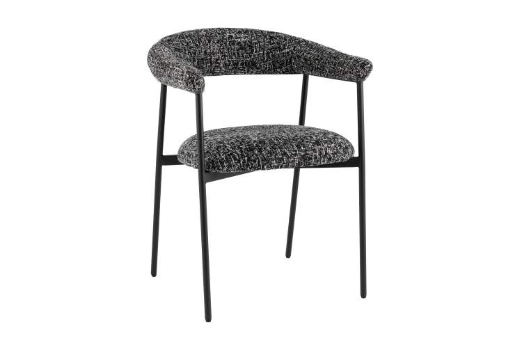 Стул обеденный Toko черно-белый