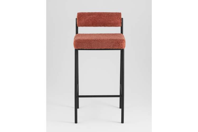 Стул полубарный Балла букле коралловый-2