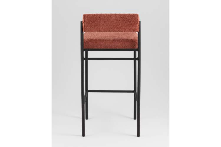 Стул полубарный Балла букле коралловый-4