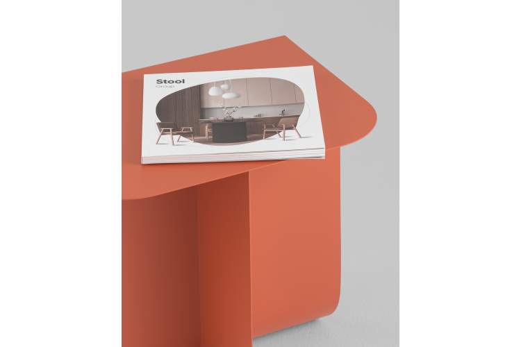 Журнальный столик Laure металл красный STOOL GROUP-6