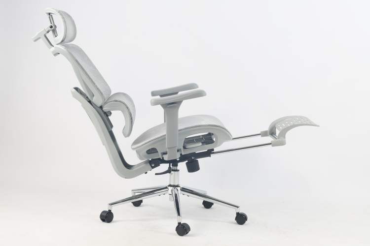 Кресло офисное TopChairs Vertus серая сетка-6