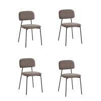 Стул Chao коричневый черные ножки 4 шт.