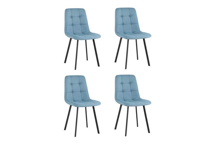 Стул Chilly рогожка голубой 4 шт.