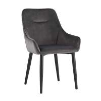 Стул Диана велюр серый