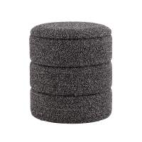 Пуф с ящиком Hive S букле черный меланж