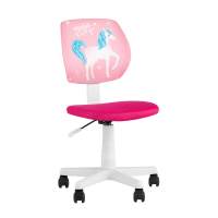 Кресло компьютерное детское ЛОЛО Unicorn, пластик белый