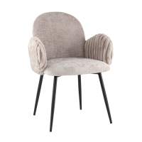 Стул обеденный Wave Stripes букле серый