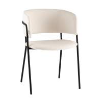 Кресло Нэлли New буклированный велюр белый