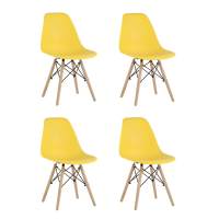 Стул Eames Style DSW желтый x4 (разборный каркас) Стул Eames Style DSW желтый x4 (разборный каркас)