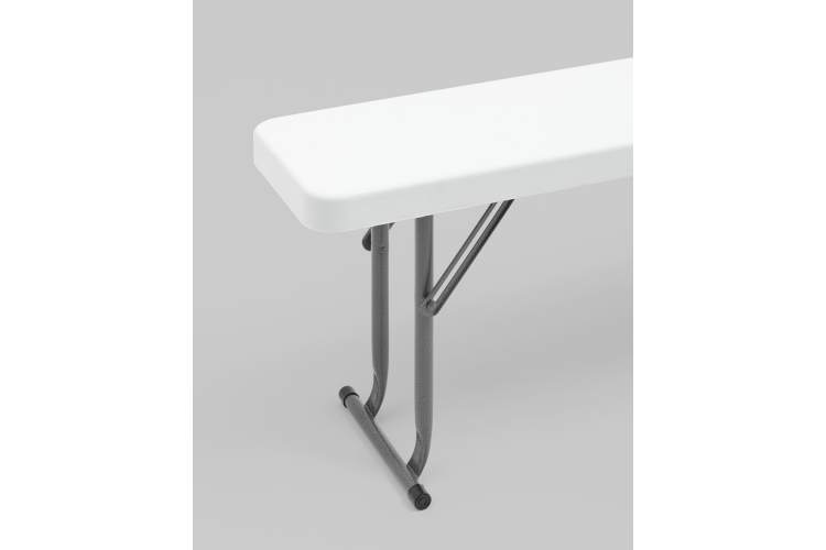 Скамейка складная 152*25*42 см белая-3