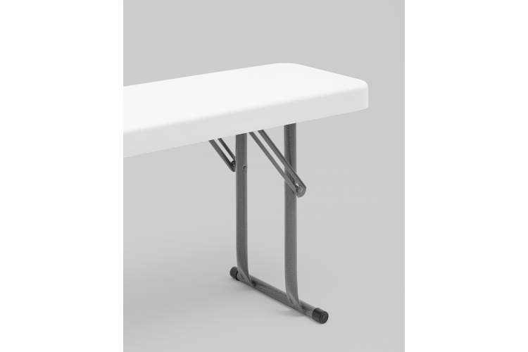 Скамейка складная 152*25*42 см белая-4