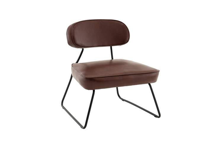 Кресло Kate new ткань экокожа бордово-коричневый