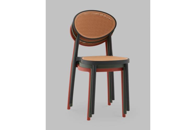 Стул Junie пластиковый зелёный-8