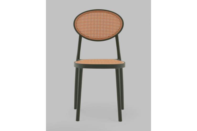 Стул Junie пластиковый зелёный-2