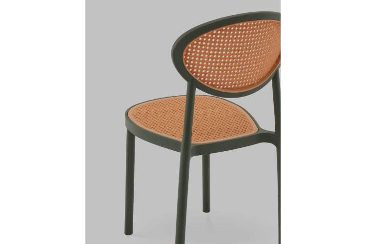 Стул Junie пластиковый зелёный-6