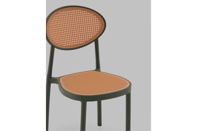 Стул Junie пластиковый зелёный-7