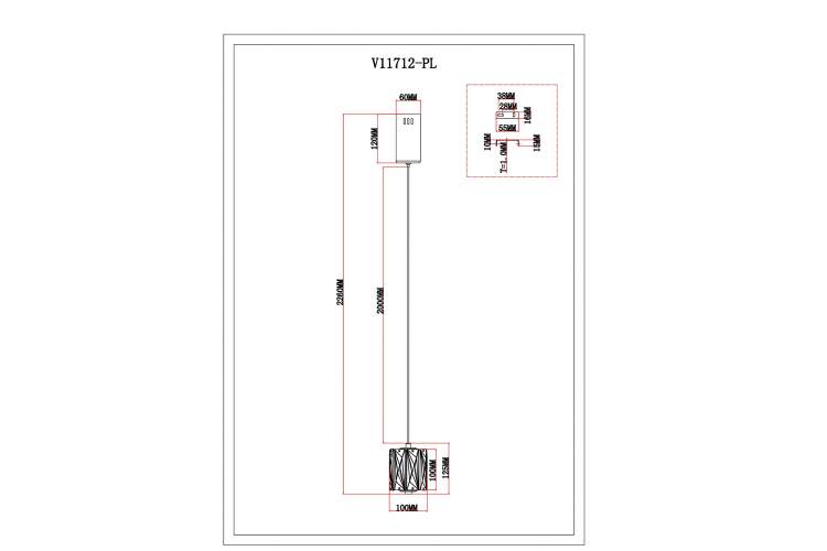 Светильник подвесной светодиодный Moderli V11712-PL Prismique-5