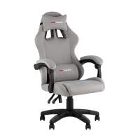 Геймерское Кресло спортивное TopChairs Druid серый ткань