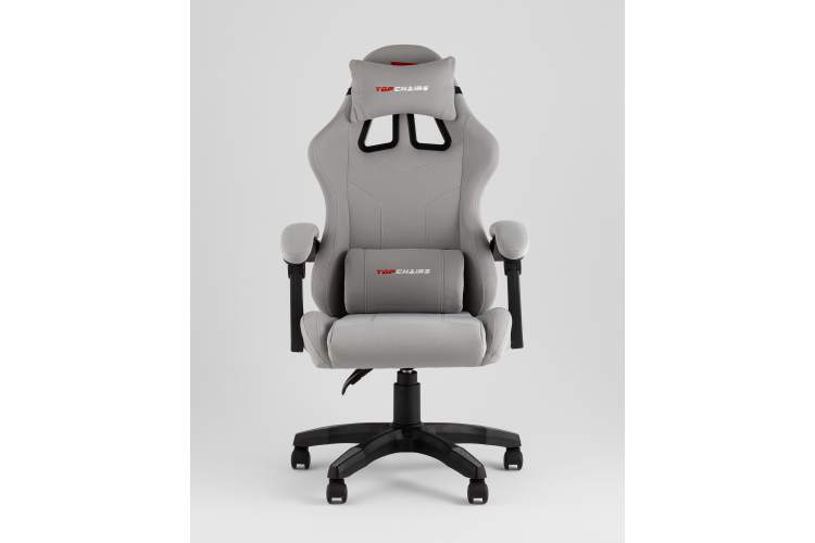 Кресло спортивное TopChairs Druid серый ткань-2