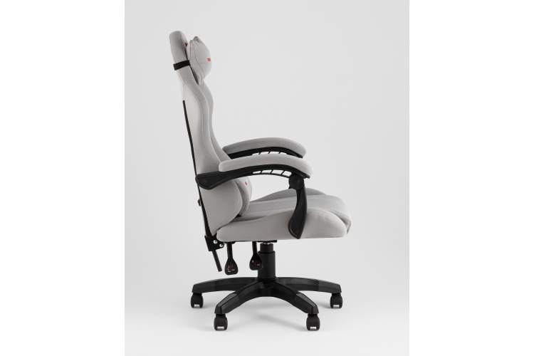 Кресло спортивное TopChairs Druid серый ткань-3