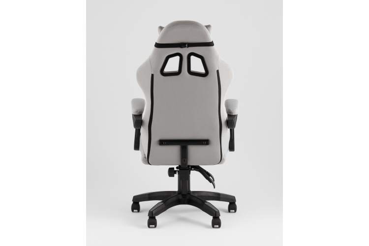 Кресло спортивное TopChairs Druid серый ткань-4