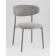 Стул обеденный Ayla серый серые ножки