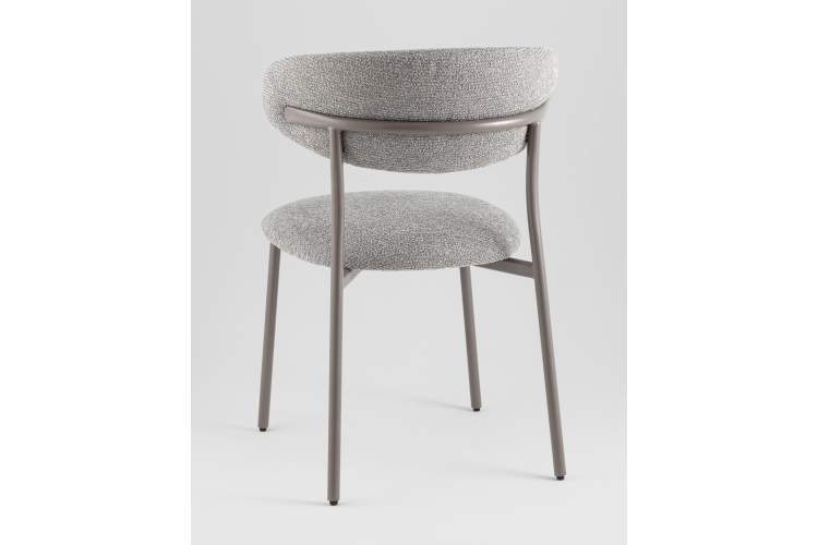 Стул обеденный Ayla серый серые ножки-5