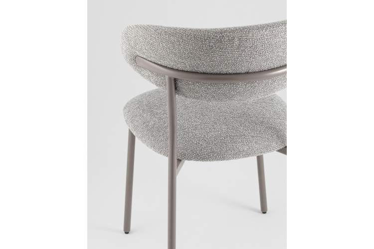 Стул обеденный Ayla серый серые ножки-6