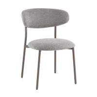 Стул обеденный Ayla серый серые ножки