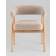 Стул обеденный Zubo с деревянными ножками бежевый