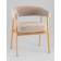 Стул обеденный Zubo с деревянными ножками бежевый