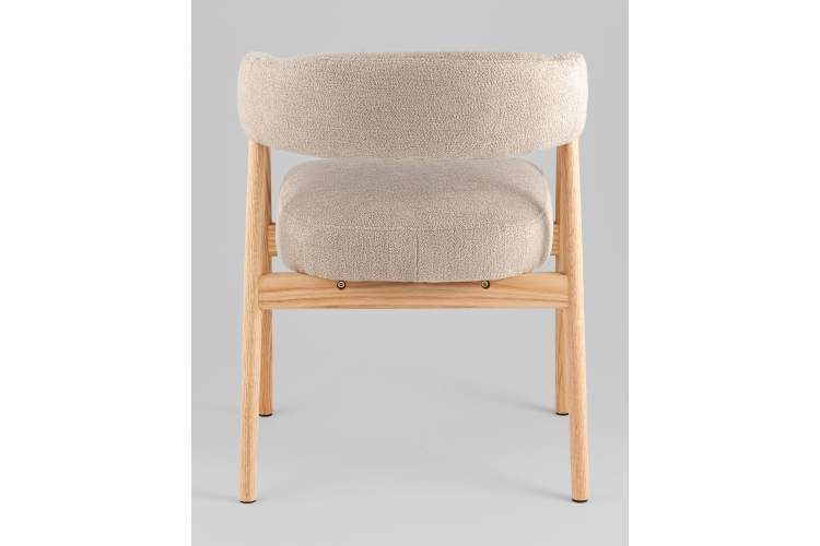 Стул обеденный Zubo с деревянными ножками бежевый-4