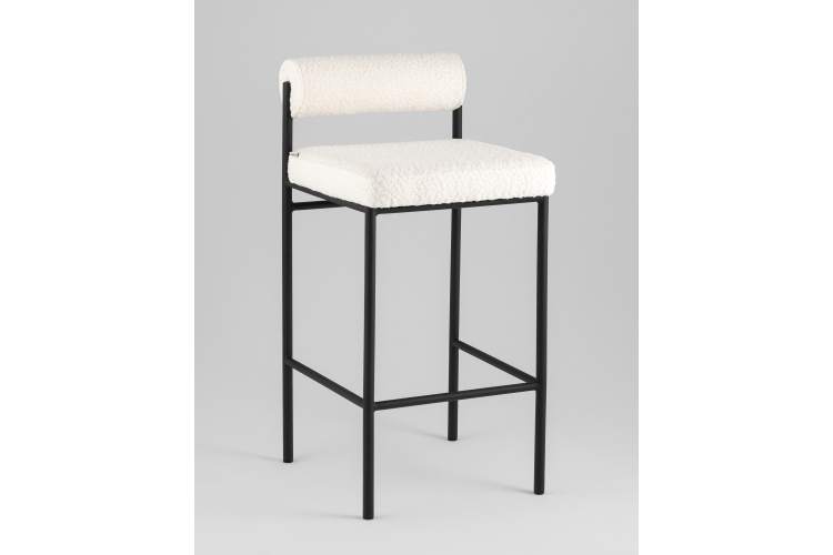 Стул полубарный Балла букле молочный-1