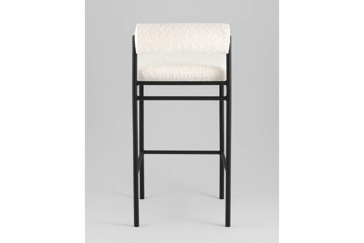 Стул полубарный Балла букле молочный-4