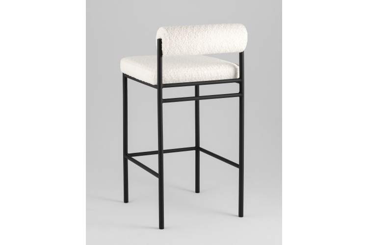 Стул полубарный Балла букле молочный-5