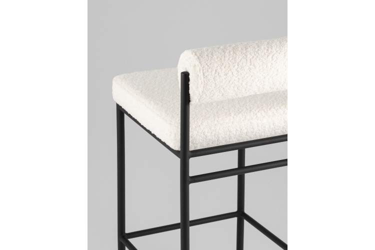 Стул полубарный Балла букле молочный-6