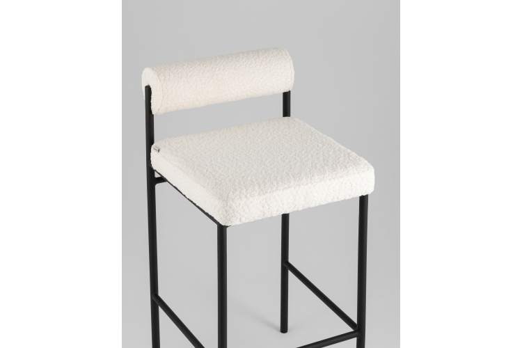 Стул полубарный Балла букле молочный-7