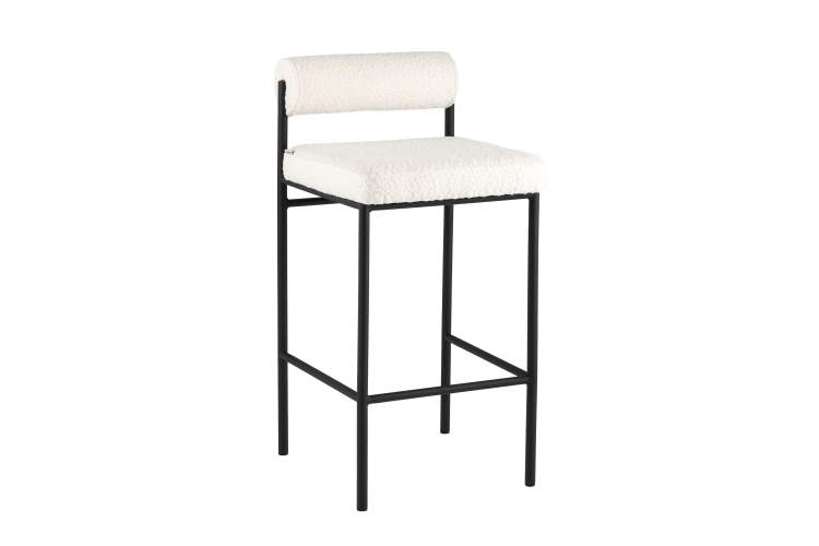 Стул полубарный Балла букле молочный