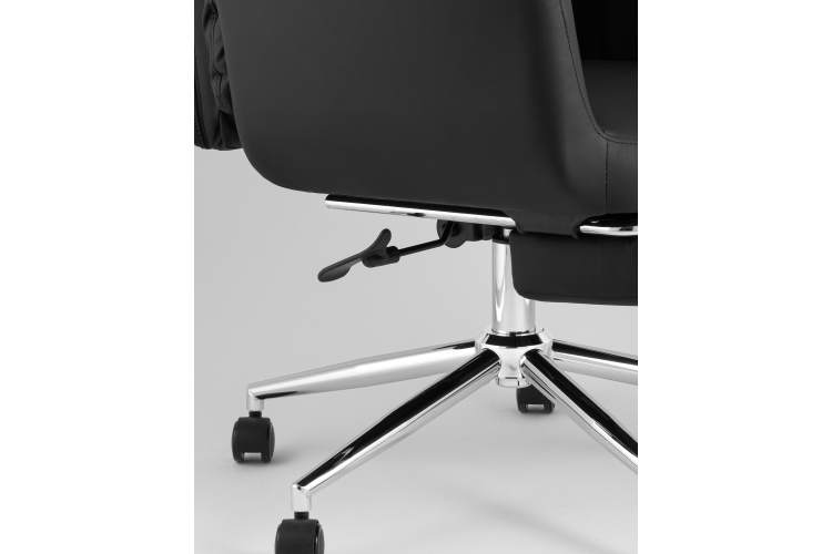 Кресло руководителя TopChairs Solid NC с оттоманкой черный-8